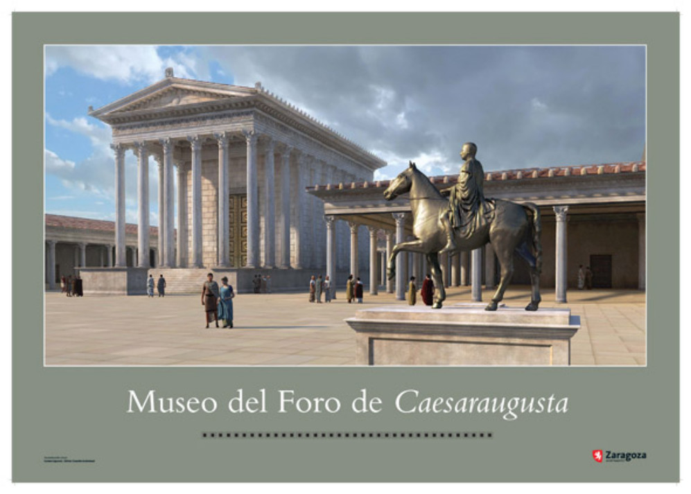 Cartel Museo del Foro de Caesaraugusta
