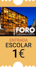 Museo del Foro de Caesaraugusta. Entrada grupos formativos: 1 euro