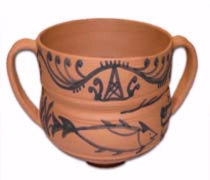 Vaso cerámica pintado