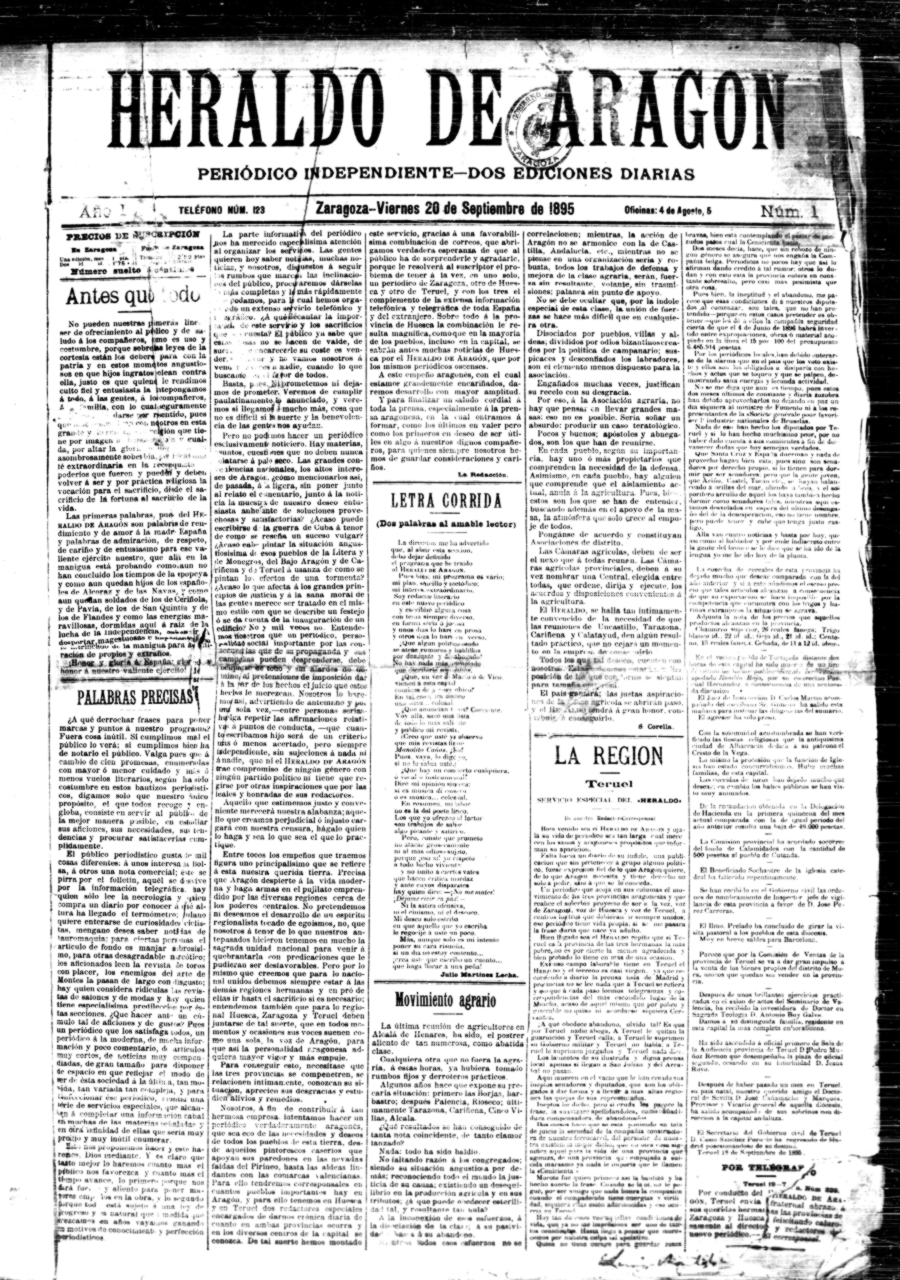 Heraldo primer número