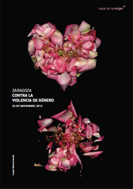 Cartel de la Campaa 25 Noviembre 2013: Zaragoza contra la Violencia de Gnero
