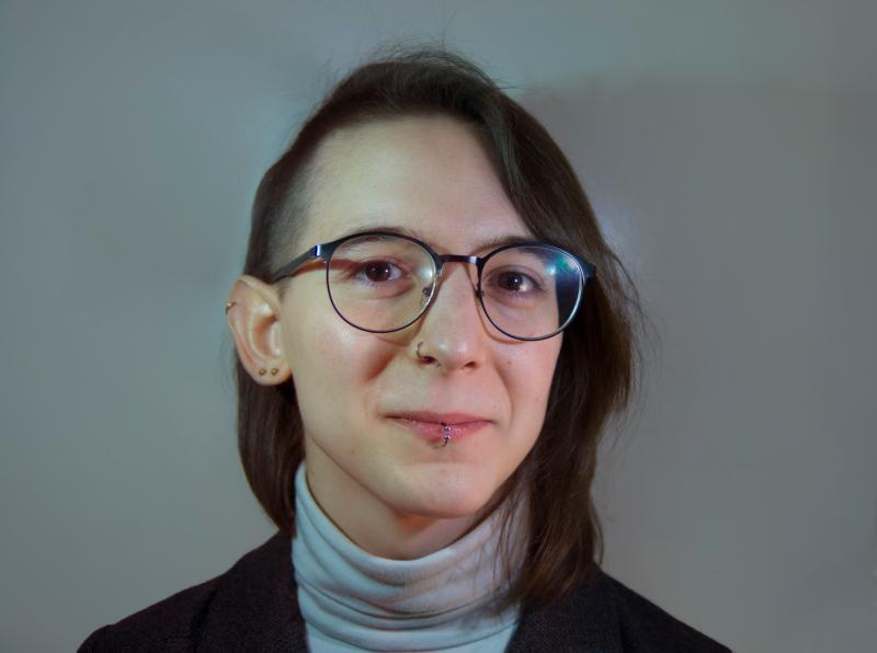 Imagen: retrato en primer plano de Helena García-Cebollada.