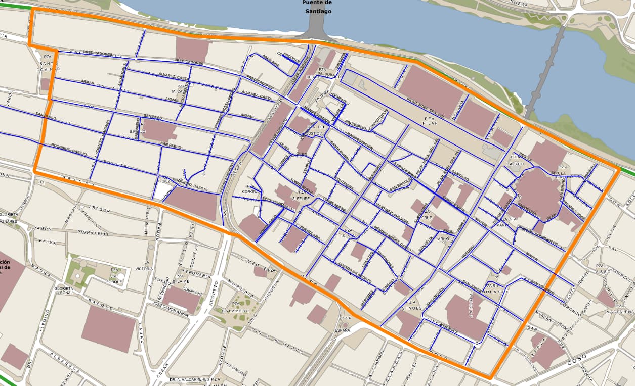 Mapa de zona de bajas emisiones