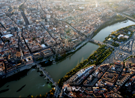 Imagen aérea de Zaragoza