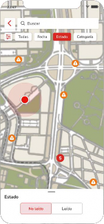 opciones de filtrado