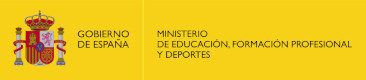 Logo del Ministerio de Educación, Formación profesional y Deportes