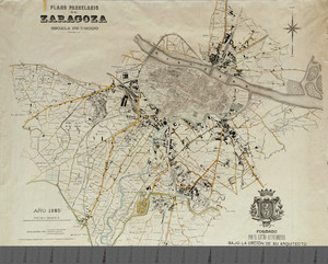 Plano parcelario de Zaragoza año 1925