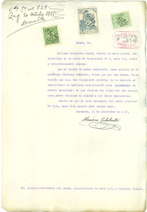 Solicitud de autorización al Ayuntamiento